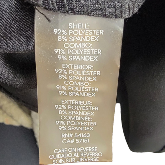 Calvin Klein Women's Hidden Back Zip Animal-Trim Dress Black Size 12 - Picture 7 of 9